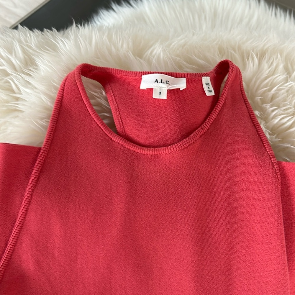 A.L.C. Long Coral Knit Dress.